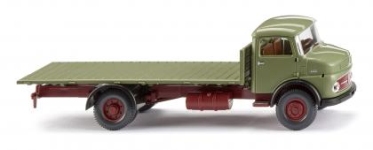 Wiking 085203 - H0 - Mercedes-Benz Flachpritschen-LKW - schilfgrün